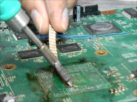 Laptop motherboard BGA repair